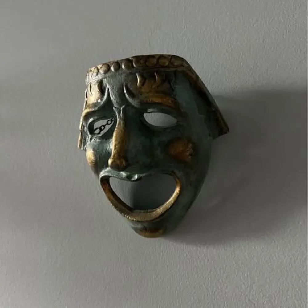 Vintage Painted Verdigris Mask